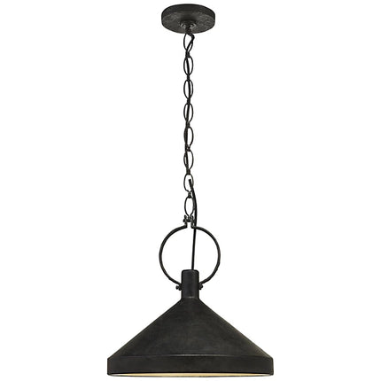 Black Limoges Large 16.5" Pendant (By Suzanne Kasler) - Visual Comfort Co