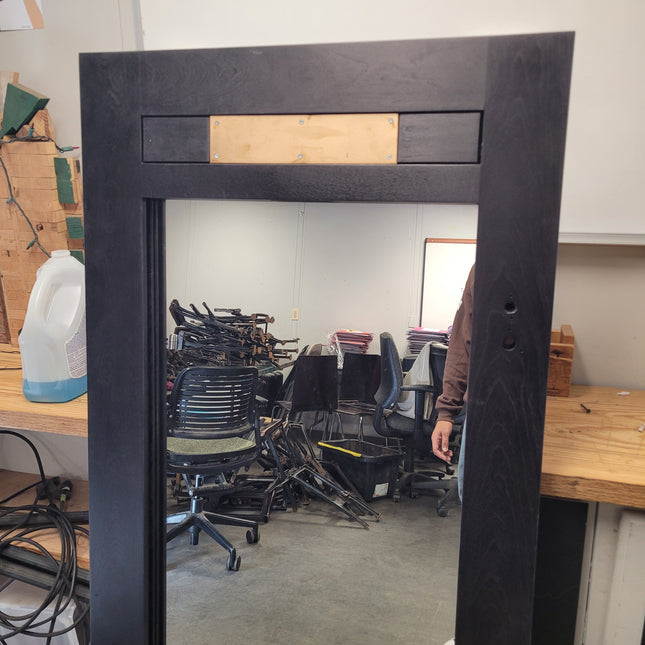 Black Door Frame Mirror