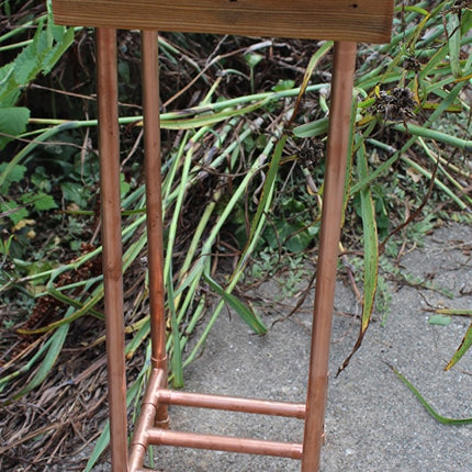Reclaimed 2x4 and Copper Pipe Plant Stand