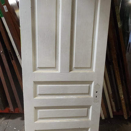 77 9/16" x 33 13/16" 5 Panel Painted Door