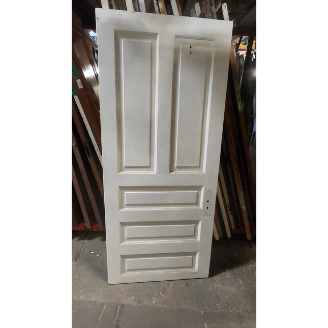 77 9/16" x 33 13/16" 5 Panel Painted Door