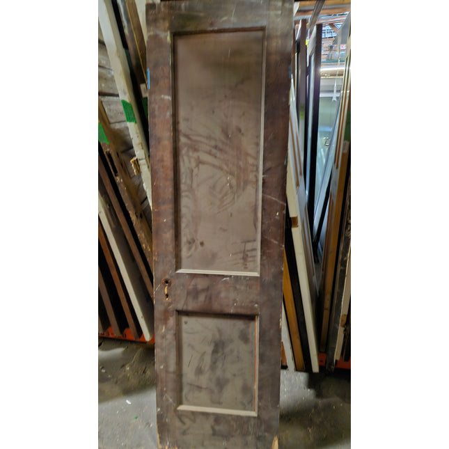 80"x23 3/8" 2 Panel Stained Door