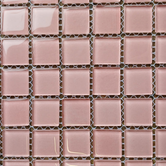 164sf Batch Tile - Pink Glass Mosaic