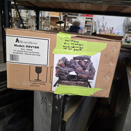 Hearthsense gas fireplace log set