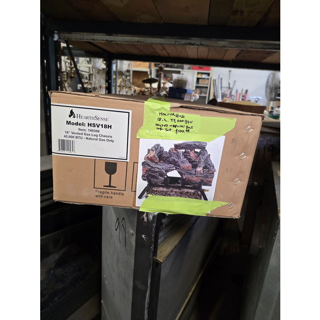 Hearthsense gas fireplace log set