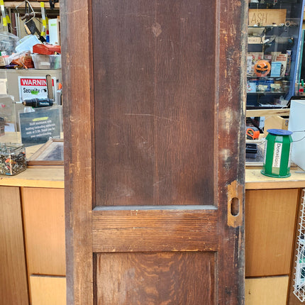 84 1/2" x 30 1/8" 2 Panel Old Pocket Door
