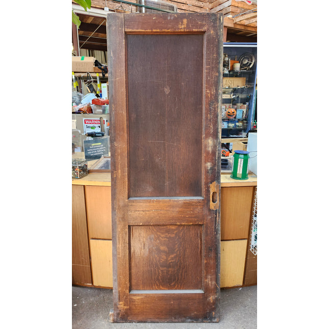 84 1/2" x 30 1/8" 2 Panel Old Pocket Door