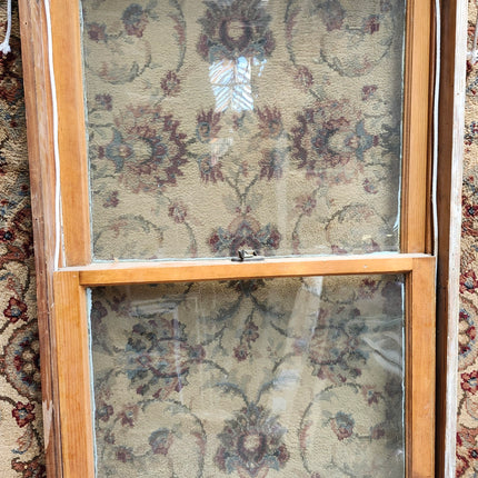 55" x 30" Vintage Wood Double Hung Window