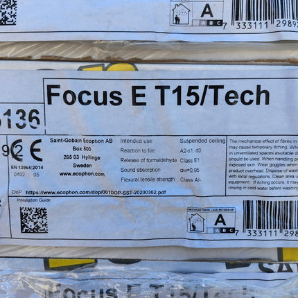 Ecophon Focus E High-Performance Acoustic Ceiling Panels