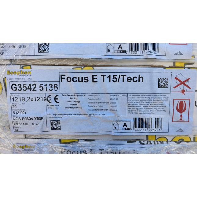 Ecophon Focus E High-Performance Acoustic Ceiling Panels