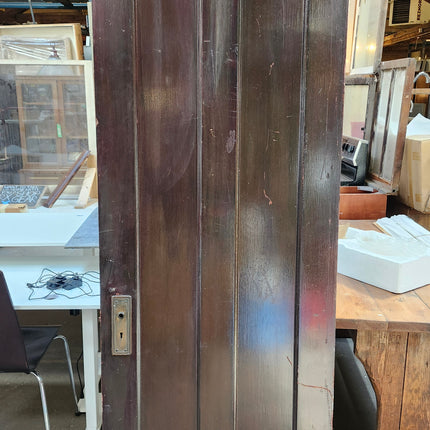 83 3/4" x 28" Two Panel Stained Door