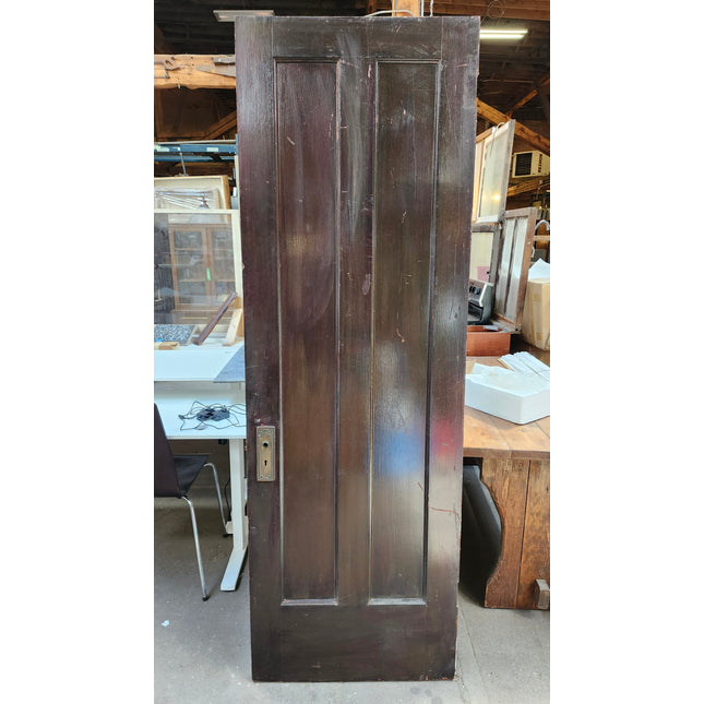 83 3/4" x 28" Two Panel Stained Door