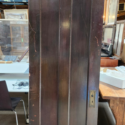 83 3/4" x 28" Two Panel Stained Door