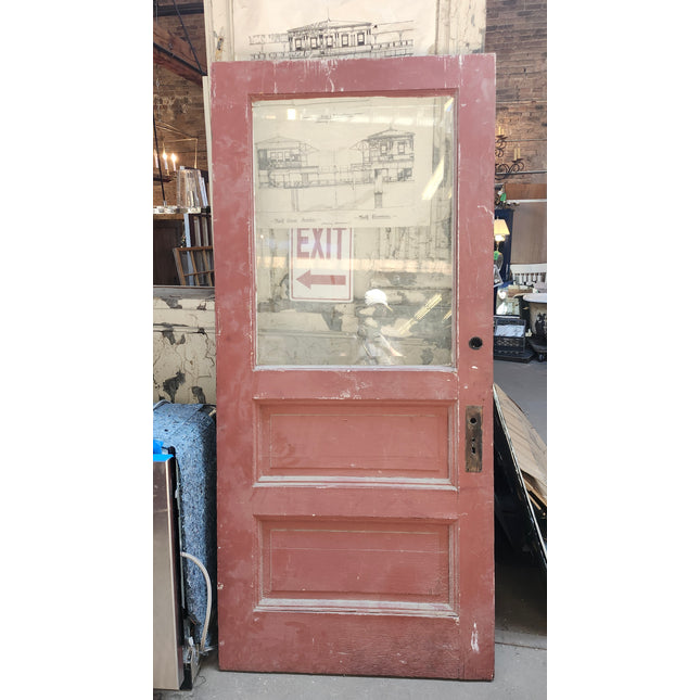 83 3/8" x 38" 3 Panel Door w/ Window