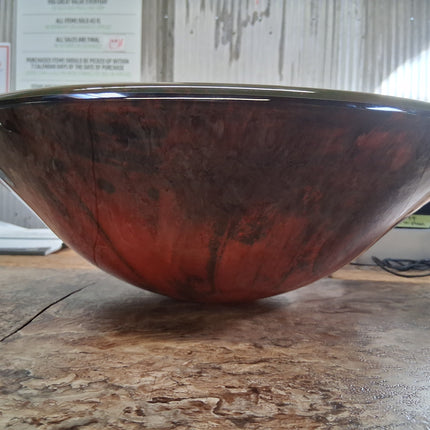 Flower Pattern Glass Sink