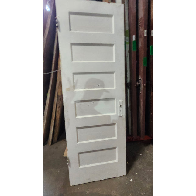 79 5/8"x28" 6 Panel Painted Door