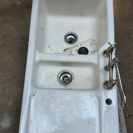 Double Basin Cast Iron Farmhouse Sink